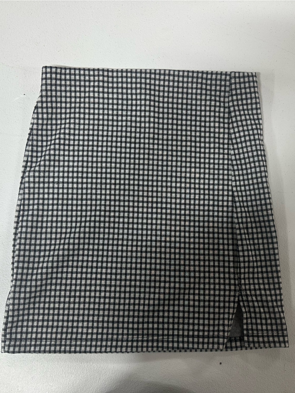 Black & White Check Mini Skirt - Classic Women's Skirt